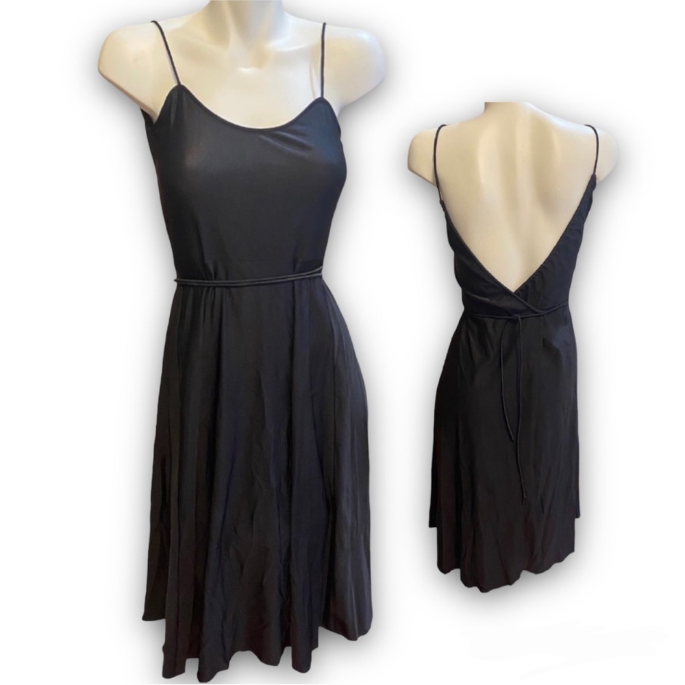 Vintage 70s Danskin Shimmery Disco Club Reversible Dance Wrap Dress Sz 9